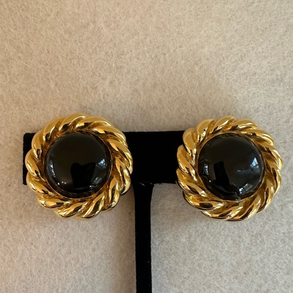 St John Clip Earrings